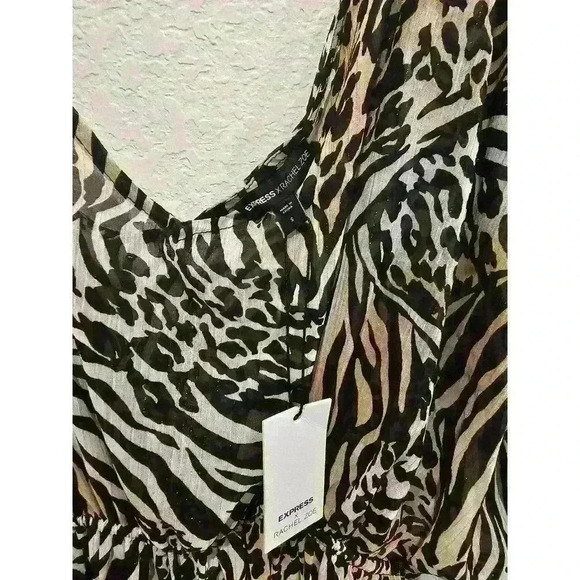 NWT. Express. MAXI DRESS Animal Print. SIZE SMALL - Picture 9 of 13